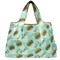 Wrapables Large Foldable Tote Nylon Reusable Grocery Bags, Dandelion